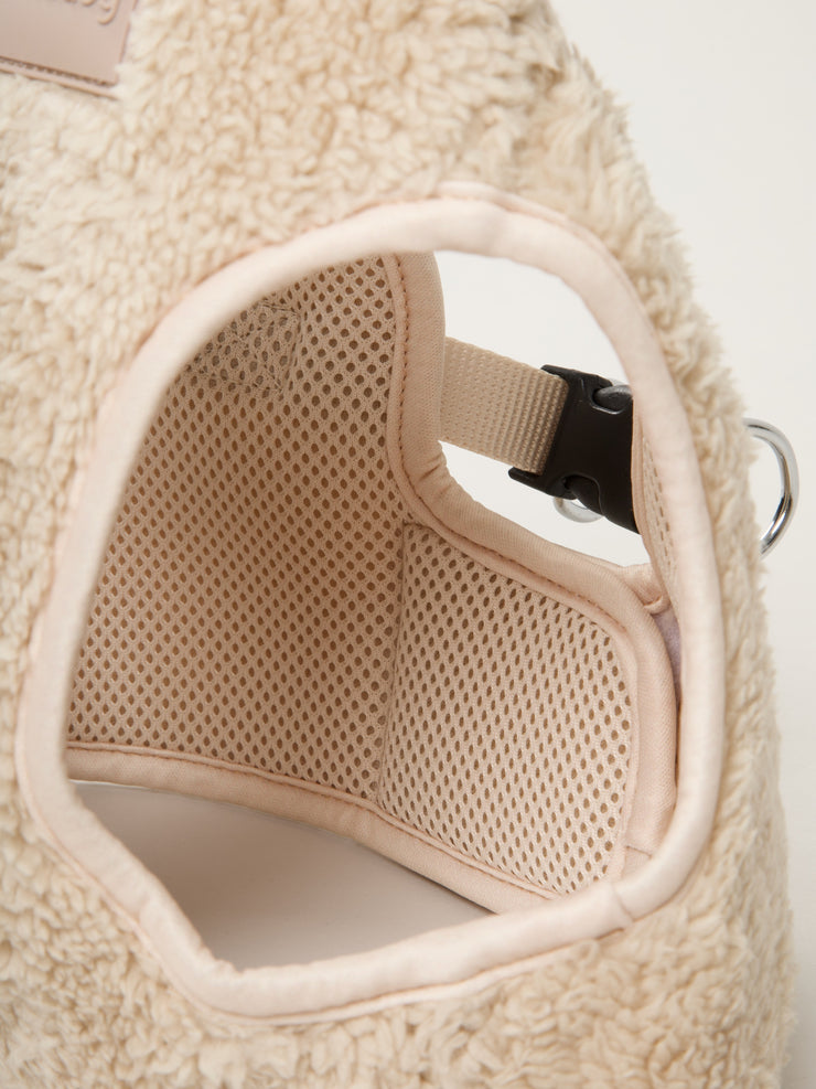 Fluffy Park Dog Harness Beige