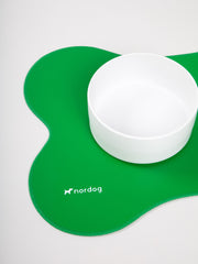 Placemat for dog bowls (green)