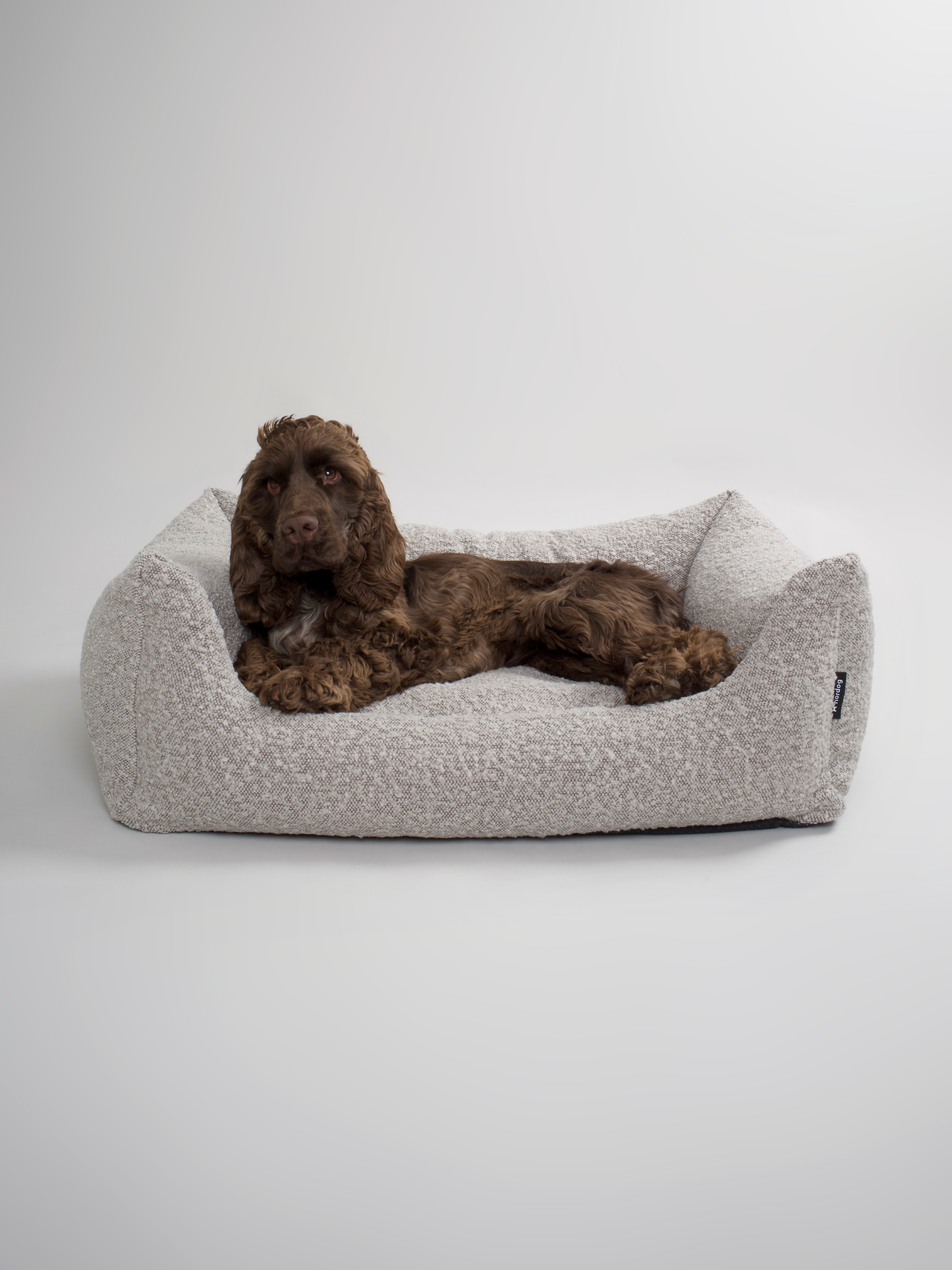 BILLY Boucl Dog Bed Taupe nordog