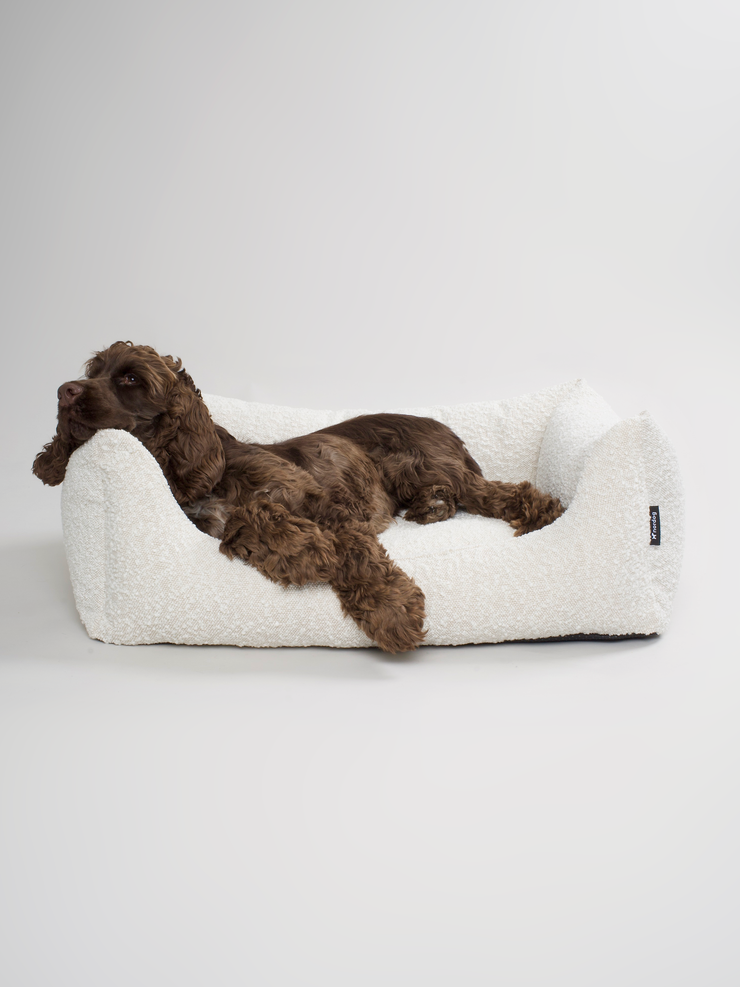 BILLY Bouclé Dog Bed Natural
