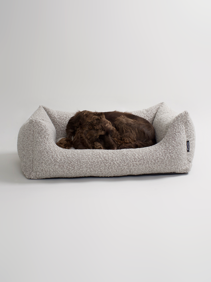 BILLY Bouclé Dog Bed Taupe