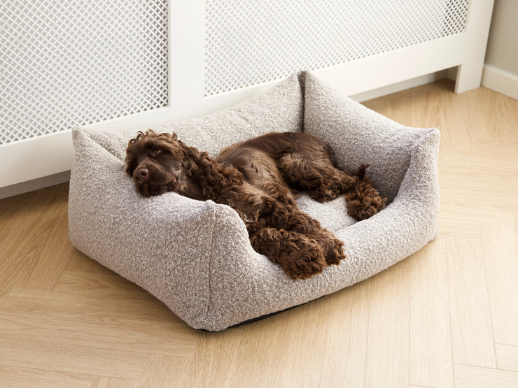 BILLY Bouclé Dog Bed Taupe