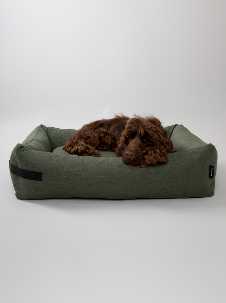 Olive green cheap dog bed