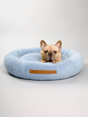 LISE Round Dog Bed Blue