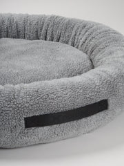 LISE Round Dog Bed Grey