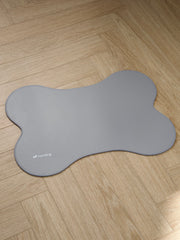 Placemat for dog bowls (grey)