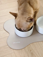 Placemat for dog bowls (cappuccino)