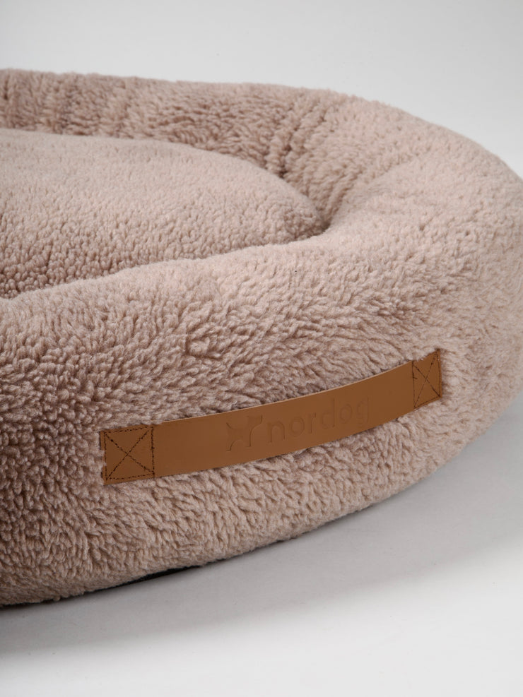 LISE Round Dog Bed Brown